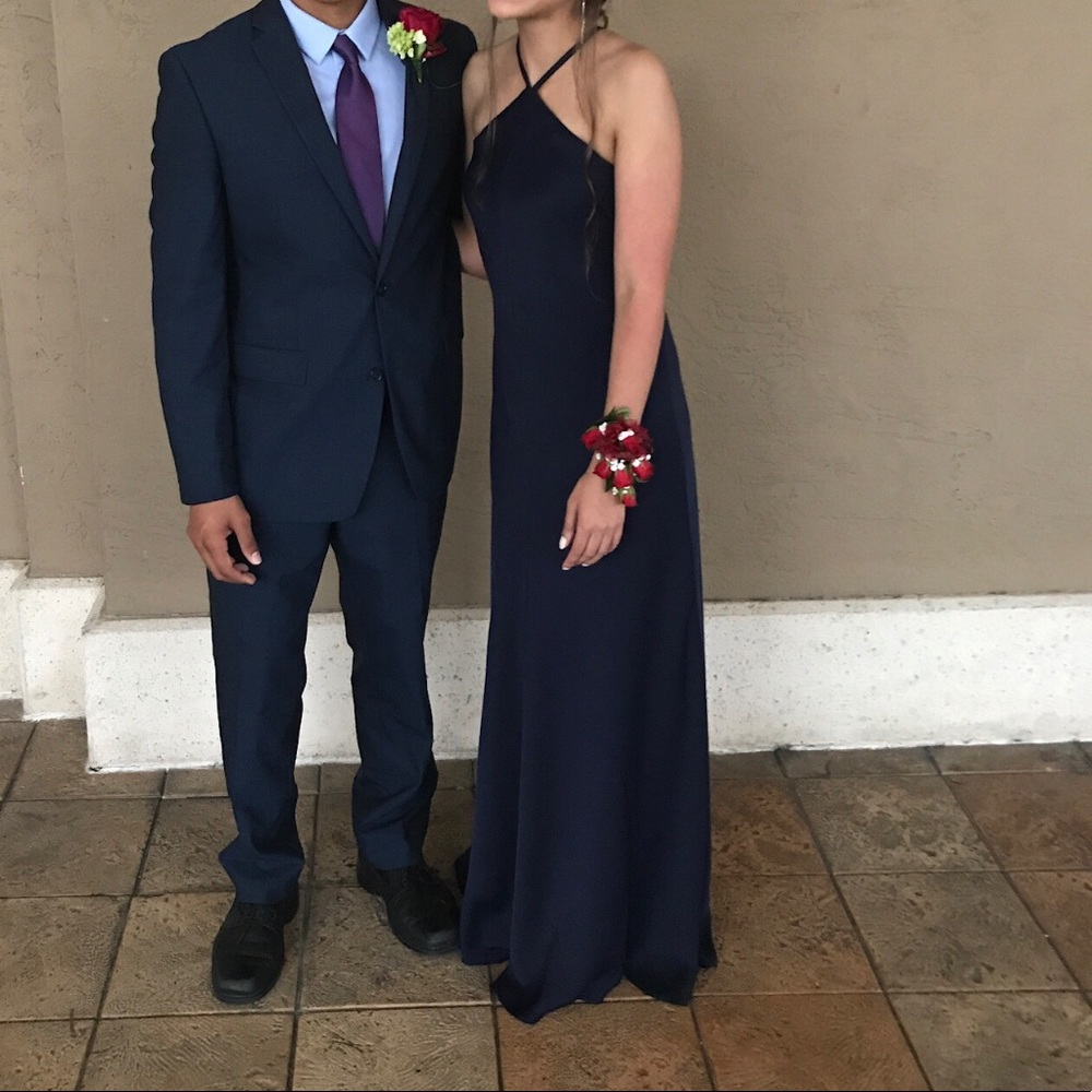 Ted Baker Dark Blue Floor Length Dress